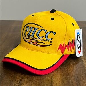 NWT CFS Racing Yellow PHCC Motorsports Adjustable Embroidered Cap